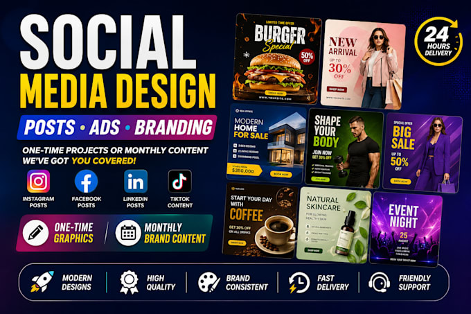 design social media posts and promotional graphics