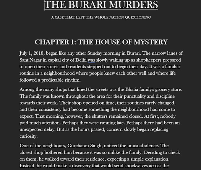 write true crime scripts for you