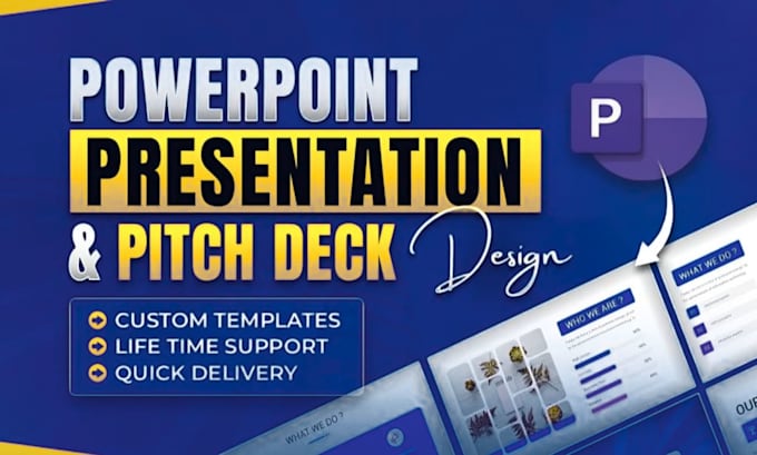do powerpoint presentation, google slides and investor pitch deck design