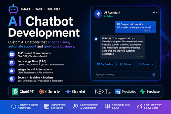 build an ai chatbot with chatgpt, claude or gemini