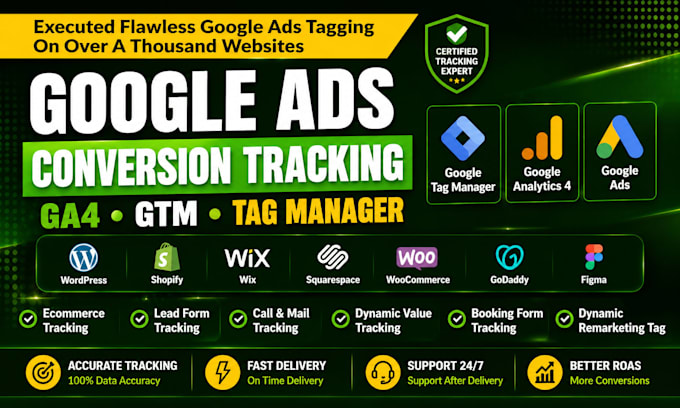 set up google tag manager, ga4, conversion tracking and server side tracking