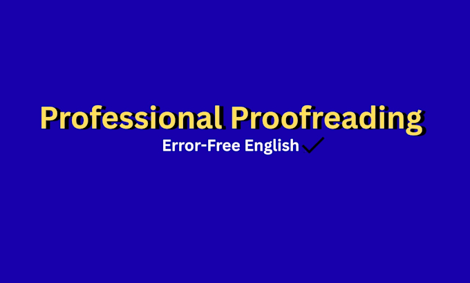 proofread and correct your english text