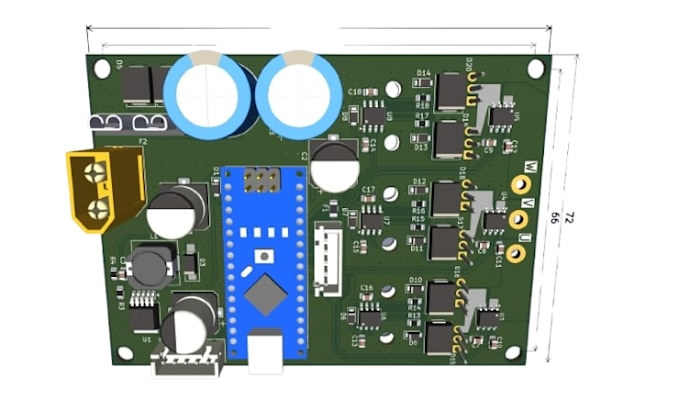 design schematic bldc motor control, arduino, ev bms, inverter, smps pcb circuit