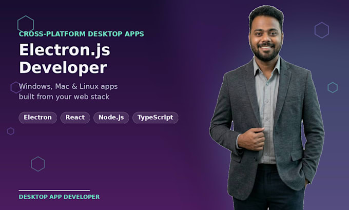 develop a cross platform desktop application with electron
