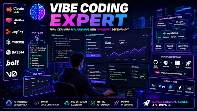 build and fix apps with vibe coding claude code lovable and replit