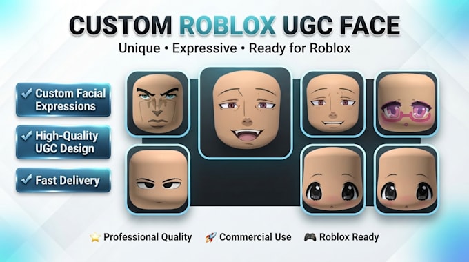 create custom roblox ugc face designs for your avatar or game