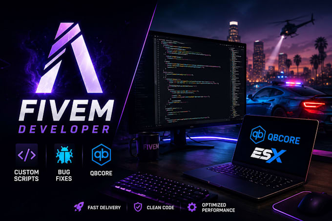 be your fivem developer for custom scripts, bug fixes, qbcore, and esx