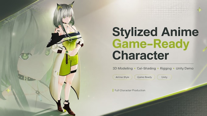 create a game ready 3d character with rig