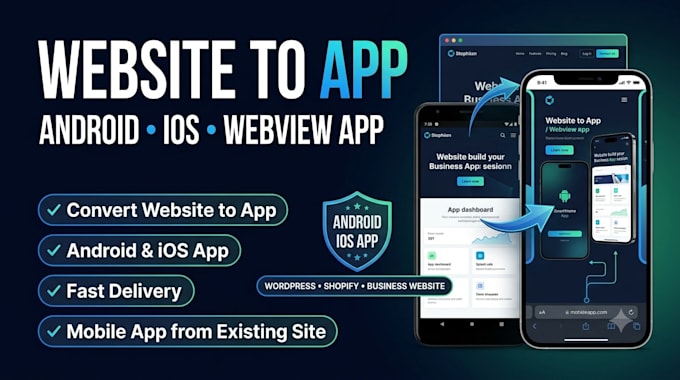 convert website to app webview app android app ios app flutterflow developer