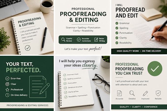 proofread and edit text
