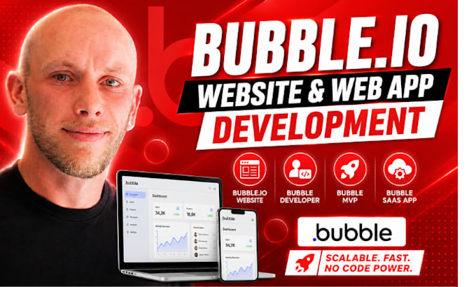 do bubble website, bubble io developer, bubble mvp,bubble saas app or bubble CRM