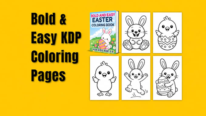design bold and easy coloring pages for your kdp interior