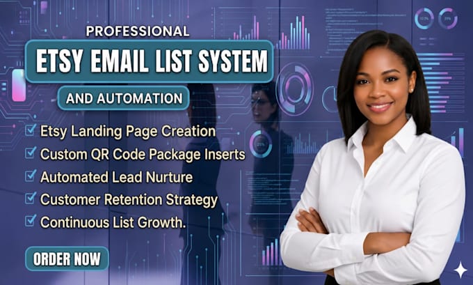 create esty launch list landing page and early access email sequence