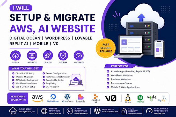 setup migrate deploy aws ai website digital ocean wordpress lovable replit aiapp