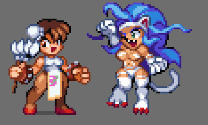 create pixel art character sprites and animation sprite sheets