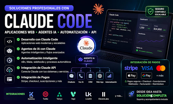 claude code, app web, integración de agentes ia, automatización y API claude