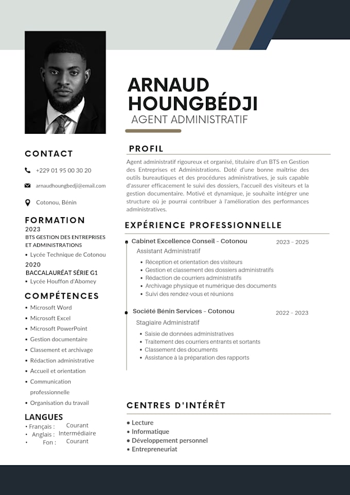 create a professional ats resume and CV