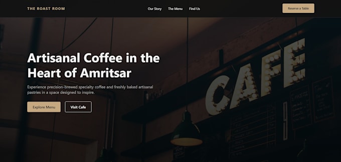 code a responsive HTML CSS and javascript single page website
