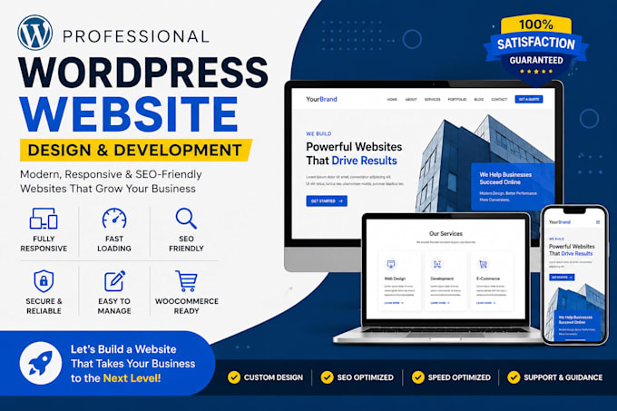 build a business or ecommerce wordpress website