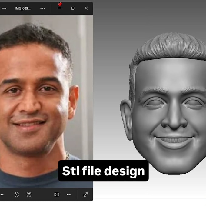 custom 3d head model realistic face likeness 3d head bust stl portrait sculpture