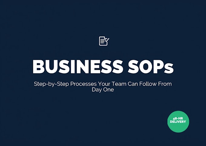 write professional sops for your business