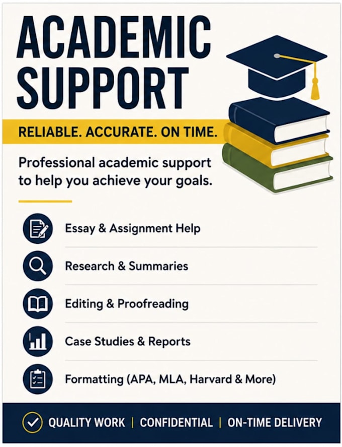 provide professional academic editing and research support
