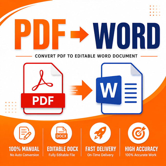 convert PDF to word, excel, or editable documents manually