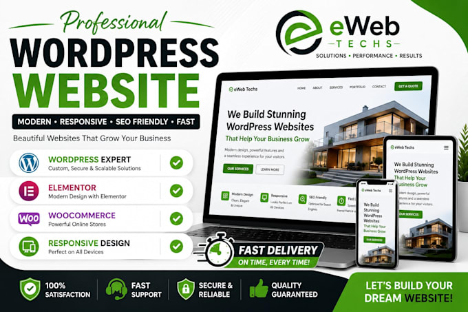 build a professional wordpress website with elementor