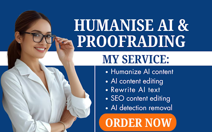 humanize, edit and proofread ai generated content to pass ai detection