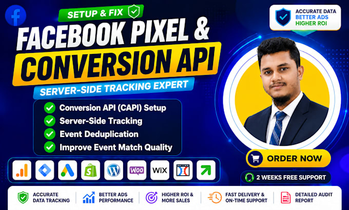 setup facebook pixel conversion API, server side tracking, fix meta pixel by gtm