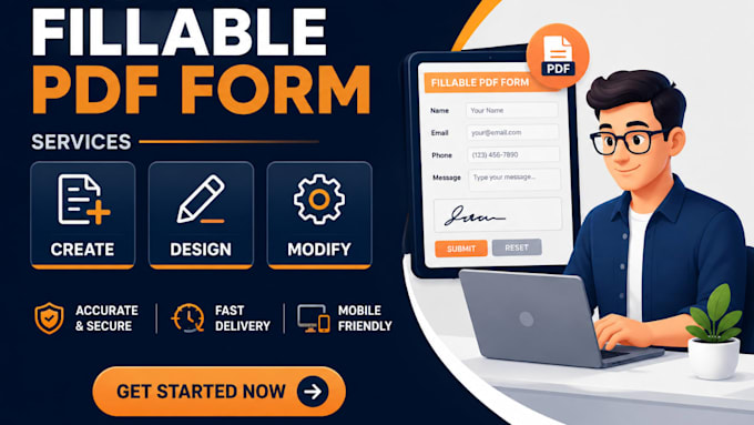create interactive fillable pdf form, editable pdf form