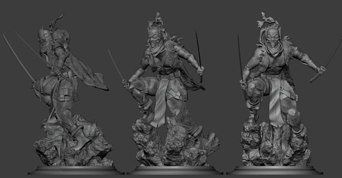 sculpt a custom 3d character for printing