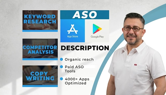 do aso expert services and optimize app store or google play app descript