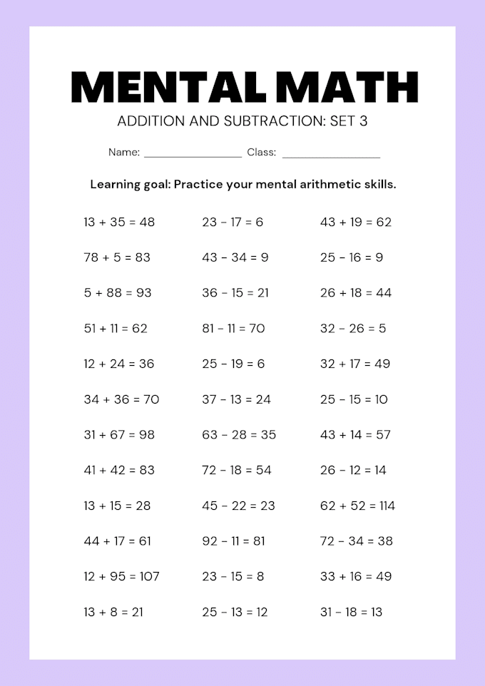 make engaging math worksheets and practice sheets for kids