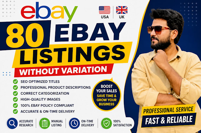 do ebay product listing and SEO optimization