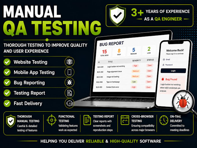 website testing bug reporting