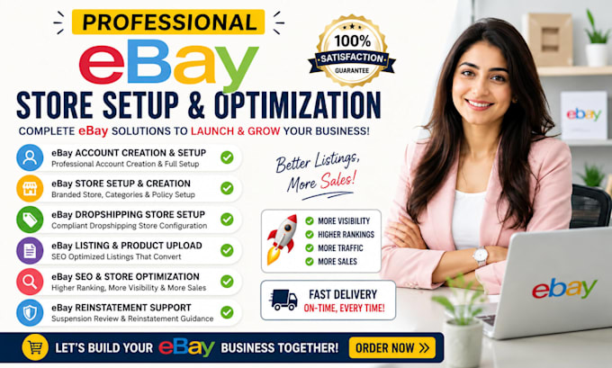 do ebay store setup, setup ebay dropshipping store, ebay listing, ebay seo