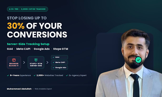 setup server side tracking, ga4, facebook capi google ads via stape GTM