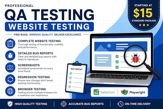manual website testing bug reporting QA testing