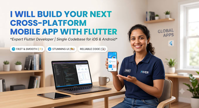 develop a flutter mobile app for android ios with firebase API