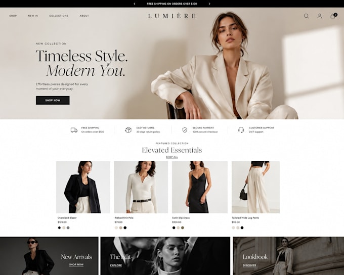 create fashion store in shopify