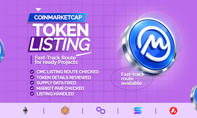 fast list your crypto token on coinmarketcap