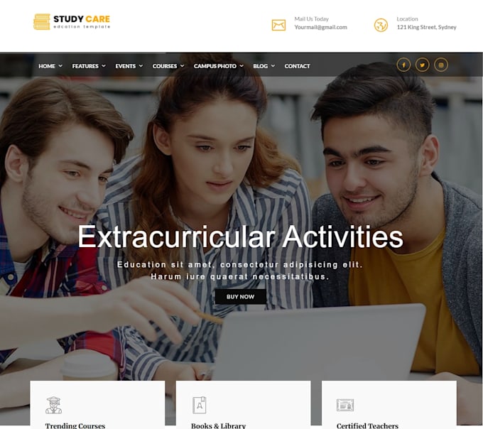 lms educational website online course and elearning website