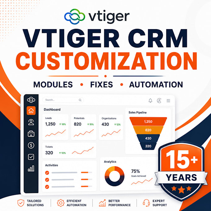 be your expert vtiger CRM developer for customization and bug fixes
