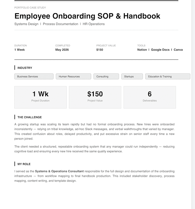 sops and process documentation for your business