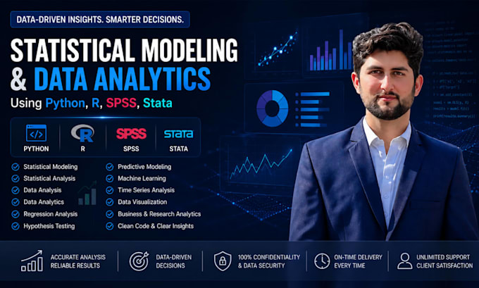 do statistical modeling and data analytics using python, r, spss, stata