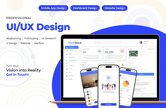 do UI UX design, mobile app or website ui ux design
