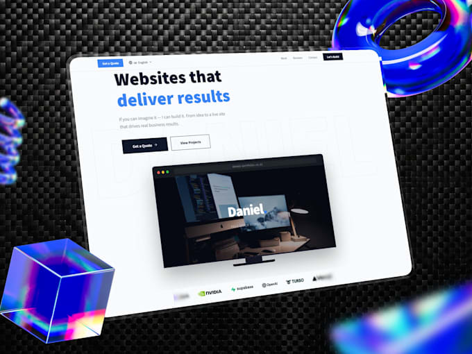 design a professional small business website