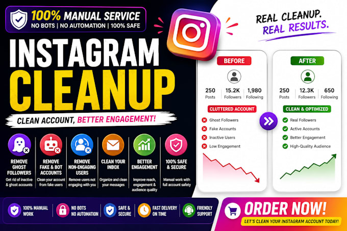 manually remove instagram ghost followers and inactive accounts