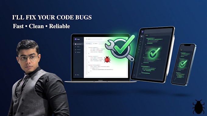fix bugs and errors in your website, web app or javascript code